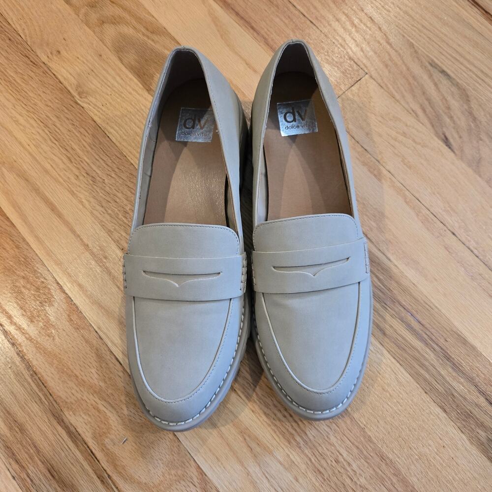 DV by Dolce Vita Women's Lug Block Loafers sz 10 tan